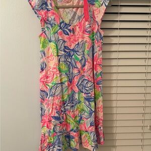 Lilly Pulitzer Pink and Blue Floral Dress, new with tag
